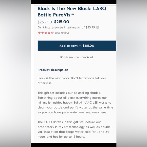 LARQ Bottle PureVis - Picture 7 of 7